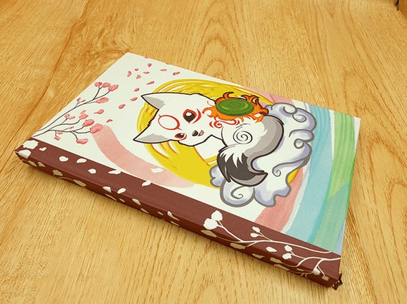 Handmade Okamiden Journal Okami Notebook Chibiterasu 