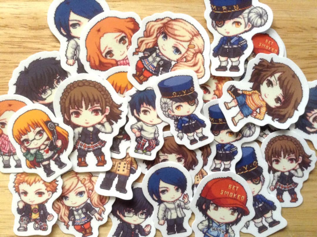 Persona Vinyl Stickers, Hero and Confidant Set - Etsy