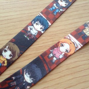 Persona lanyard, double sided lanyard, anime lanyard, lanyard, cute lanyard, akira lanyard, goro lanyard, futaba, ann, ryuji image 4