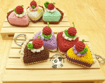 Pie keychain Food Amigurumi Crochet