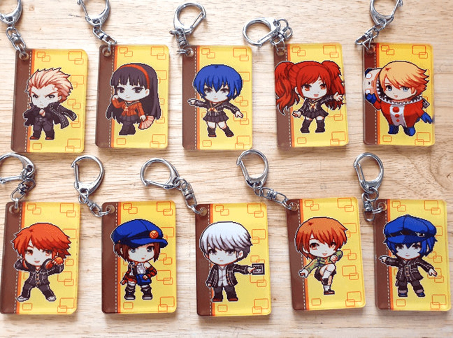 Persona 4 Acrylic Charms Persona 4 Keychain Persona 4 Etsy