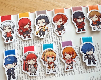 Persona Magnetic Bookmarks, Aigis Magnetic Bookmark, Persona Junpei,  Haru, Ann, Ryuji bookmark