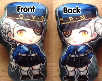 Persona Justine Caroline Pillow, Justine, Caroline plushie pillow, anime pillow, Stuffed pillow, persona plush, Double sided