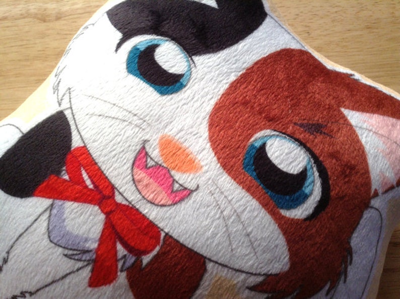 Calico Cat Pillow Double Sided Cat Plushie Pillow Cat Plush Etsy