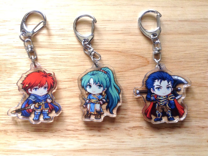Fire Emblem Acrylic Keychains Fire Emblem Keychain Hector Etsy