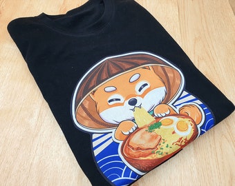 Shiba Inu Ramen Shirt, Shiba Inu Shirt, Unisex tshirt, unisex shirt, premium ring spun cotton, shiba shirt, ramen shirt, tshirt