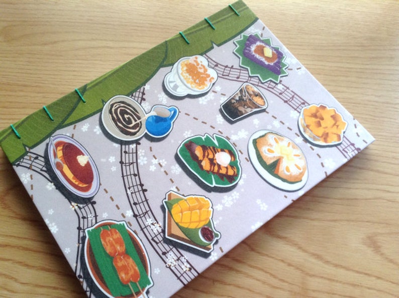 Sparkly Filipino Food Journal Filipino Food Notebook Etsy