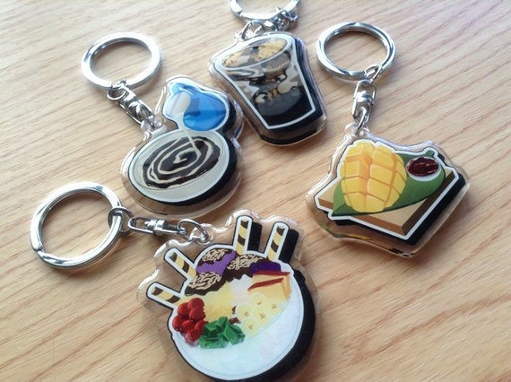 Filipino Food Acrylic Keychain Pinoy Food Keychains Dessert