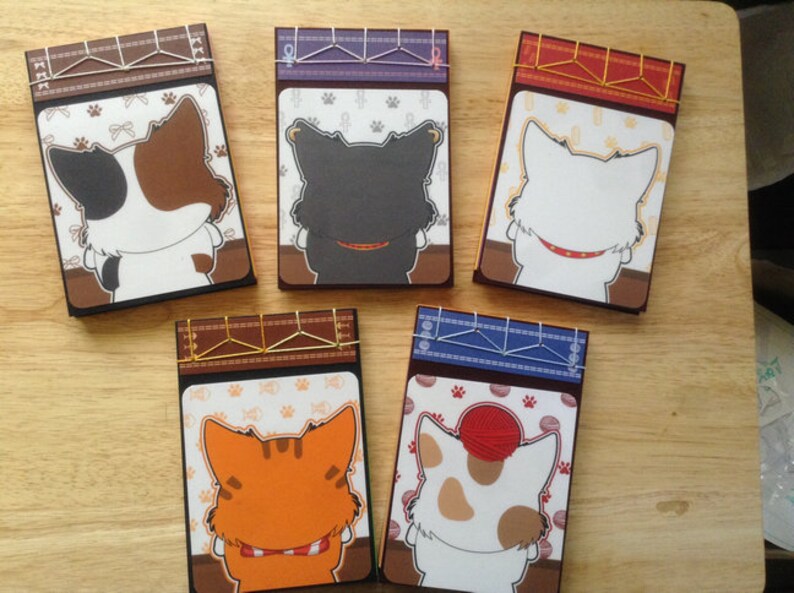 Personalized Notepad Cat Notepad A6 Notepad Custom Notepad Etsy