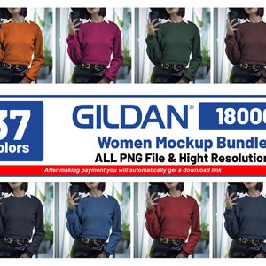 Lot de maquettes Gildan 18000, Lot de pulls G18000, Maquettes de modèle Gildan, Lot de sections entières, Maquettes style de vie, Maquette d&#39;Halloween Gildan