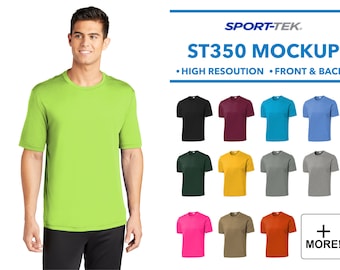 St350 Mockup, St350 T shirt Mocks, Tshirt Mockup, Mock-up Bundle, St350