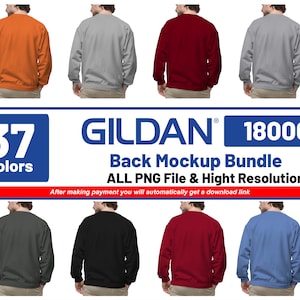 Gildan  18000 Sweatshirt Mockup Bundle | G180 | Gildan 18000 | Real Model Mockup | Neutral Casual Simple Spring Gildan 18000 Mocks