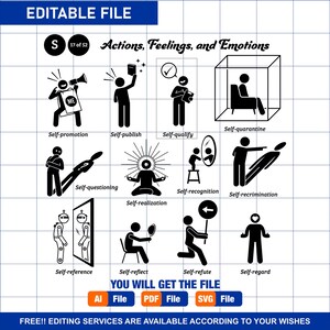 Stick Figures Man People Stickman Silhouette Action Verbs S Vector SVG PNG EPS Cliparts Clip Arts Black Pictogram Sign Symbol Graphic Icons