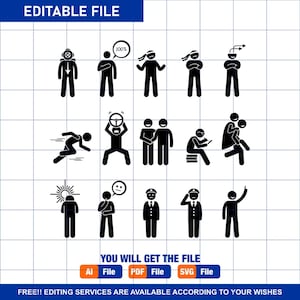 Alphabet D Positive Personality Personalities Attitude Behavior Character Traits Stick Figure Stickman Man Person Download PNG SVG Vector