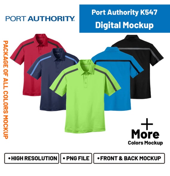 Port Authority K547 K547 Port Authority Apparel T Shirts Mockup K547 Port Authority Apparel Mockup Etsy