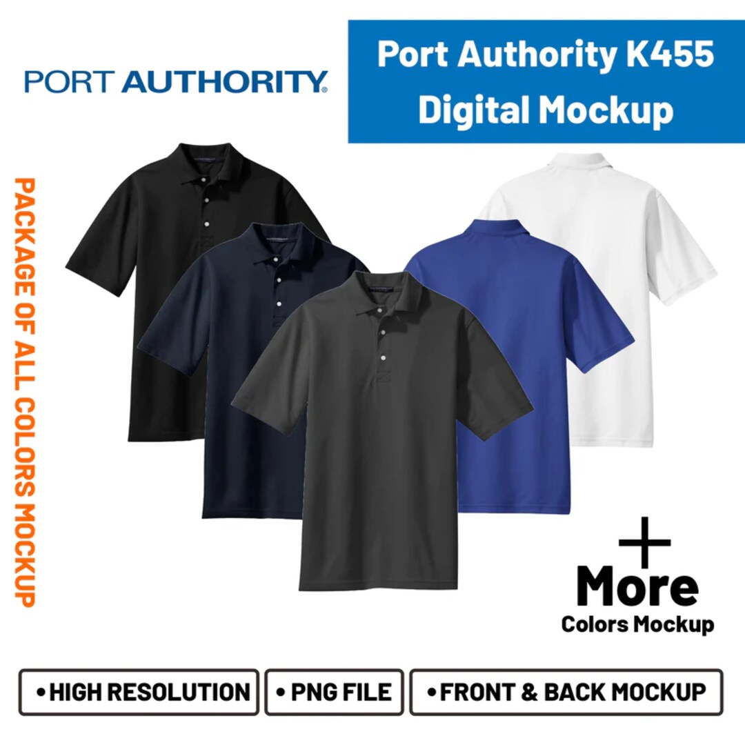 Port Authority K455, K455, Port Authority Apparel T Shirts Mockup K455
