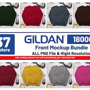 Gildan  18000 Sweatshirt Mockup Bundle | G180 | Gildan 18000 | Real Model Mockup | Neutral Casual Simple Spring Gildan 18000 Mocks