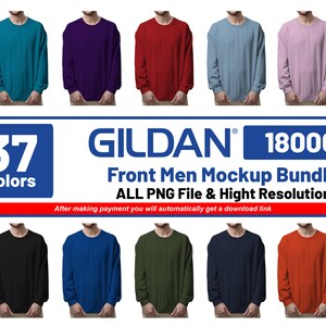 Gildan  18000 Sweatshirt Mockup Bundle | G180 | Gildan 18000 | Real Model Mockup | Neutral Casual Simple Spring Gildan 18000 Mocks