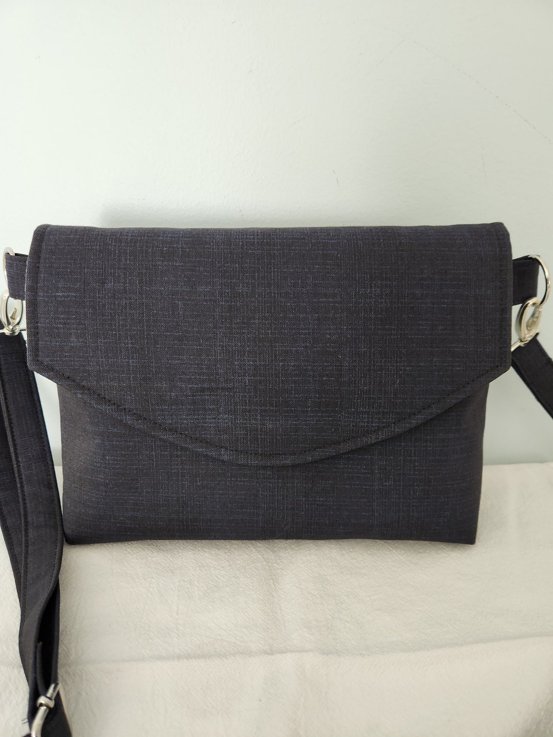 Crossbody Purse Denim Purse Fabric Crossbody Purse Fabric Etsy