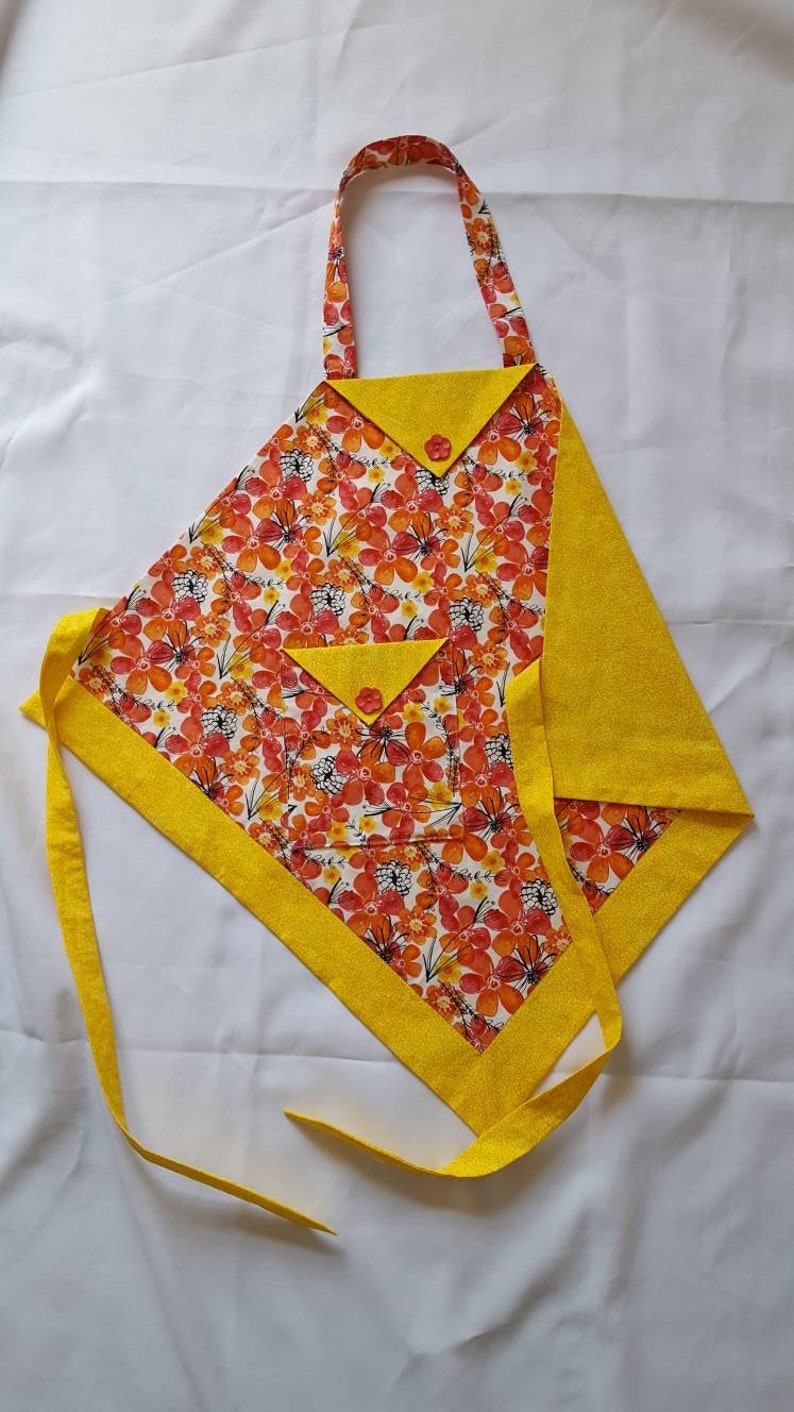 Ladies apron fabric apron kitchen apron gift for cook