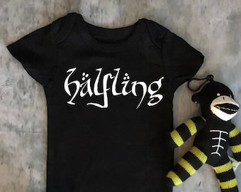 Halfling - Elf - baby - bodysuit -one piece - funny - babe -gift