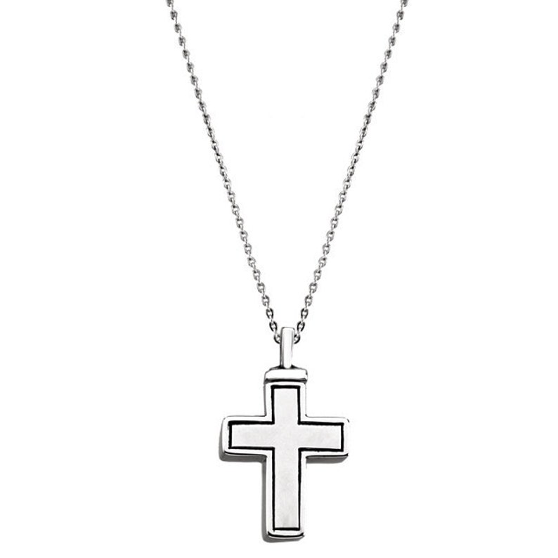Sterling Silver Cross Ash Holder Necklace Memorial Jewelry Etsy