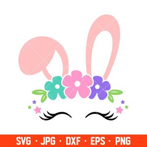 Paashaas gezicht Svg, Happy Easter Svg, paasei Svg, lente Svg, Cricut, silhouet Vector gesneden bestand