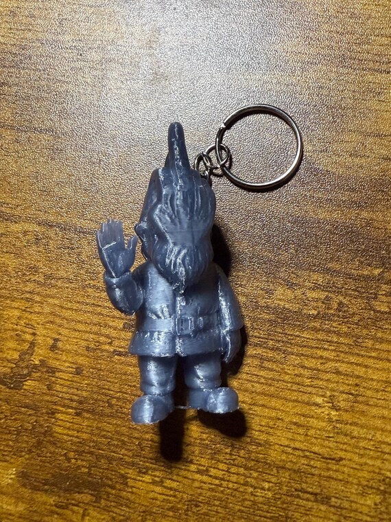 Funny Gnome Keychain – 3D Printed Flipping Gnome | Hilarious Gift, Naughty Gag Gift, Veteran-Owned, Handmade Keychain