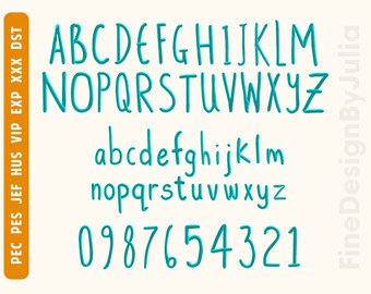 Letters embroidery design Alphabet embroidery design Font embroidery design DST file Dst fonts