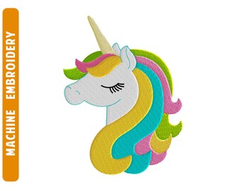 unicorn embroidery etsy design unicorn