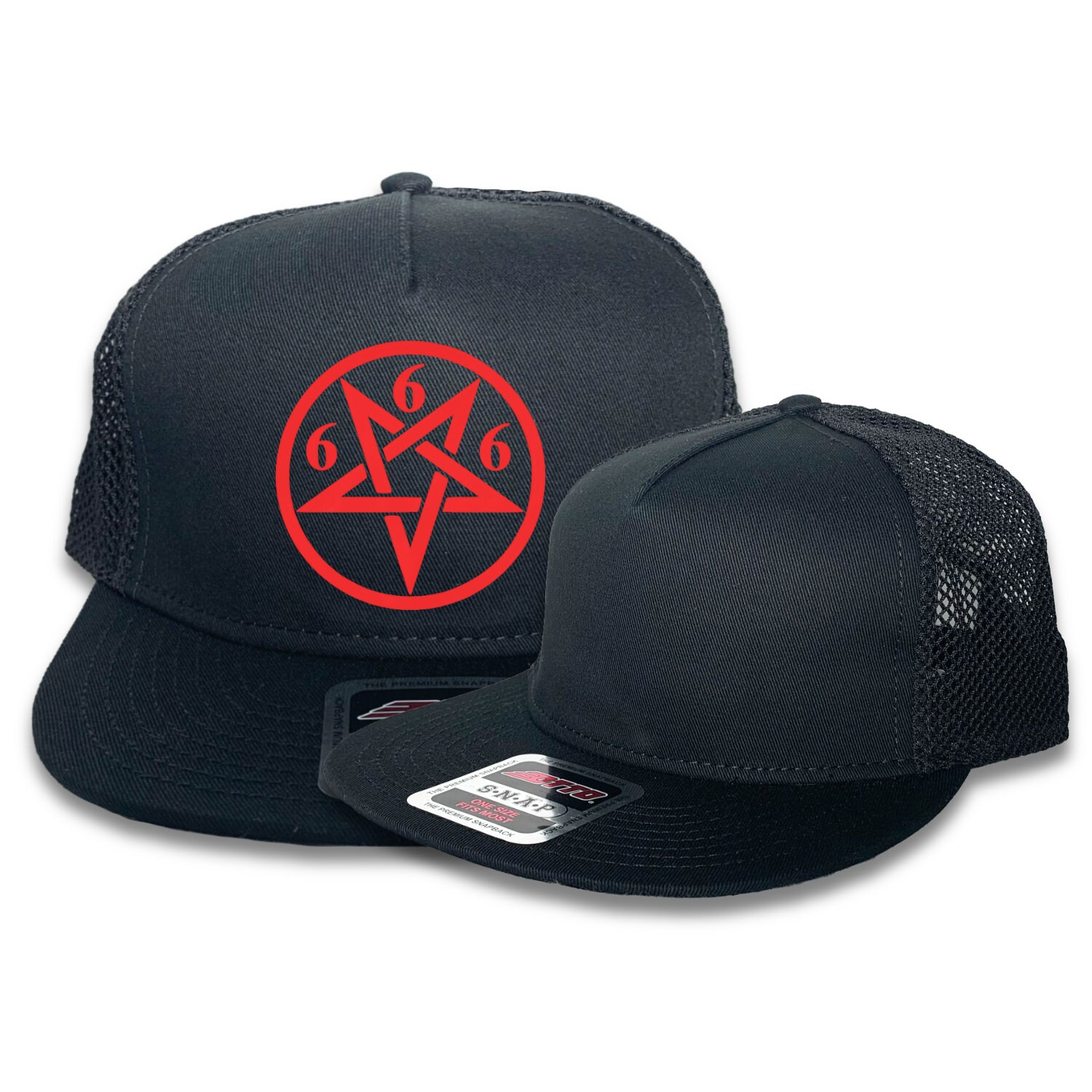 666 Caps 666 Pentagram Hat - Etsy