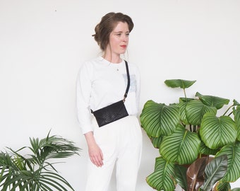 Python Envelope Purse with detachable strap