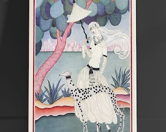 Vogue 1922 Vintage Cover: Art Deco Fashion Illustration Print or Canvas
