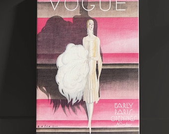 1925 Vogue Cover Art Print: Paris Vintage Fashion by Guillermo Bolin
