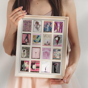 Pink Theme Vintage Vogue Magazine Cover Art Collage:1900s-1920s Art Deco Canvas or Print bild 6