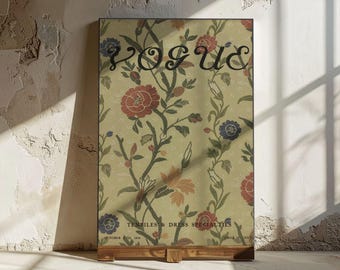 Vintage Vogue Cover Print: October 1909 Art Nouveau Fashion