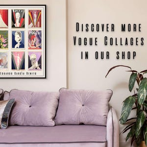 Pink Theme Vintage Vogue Magazine Cover Art Collage:1900s-1920s Art Deco Canvas or Print bild 11