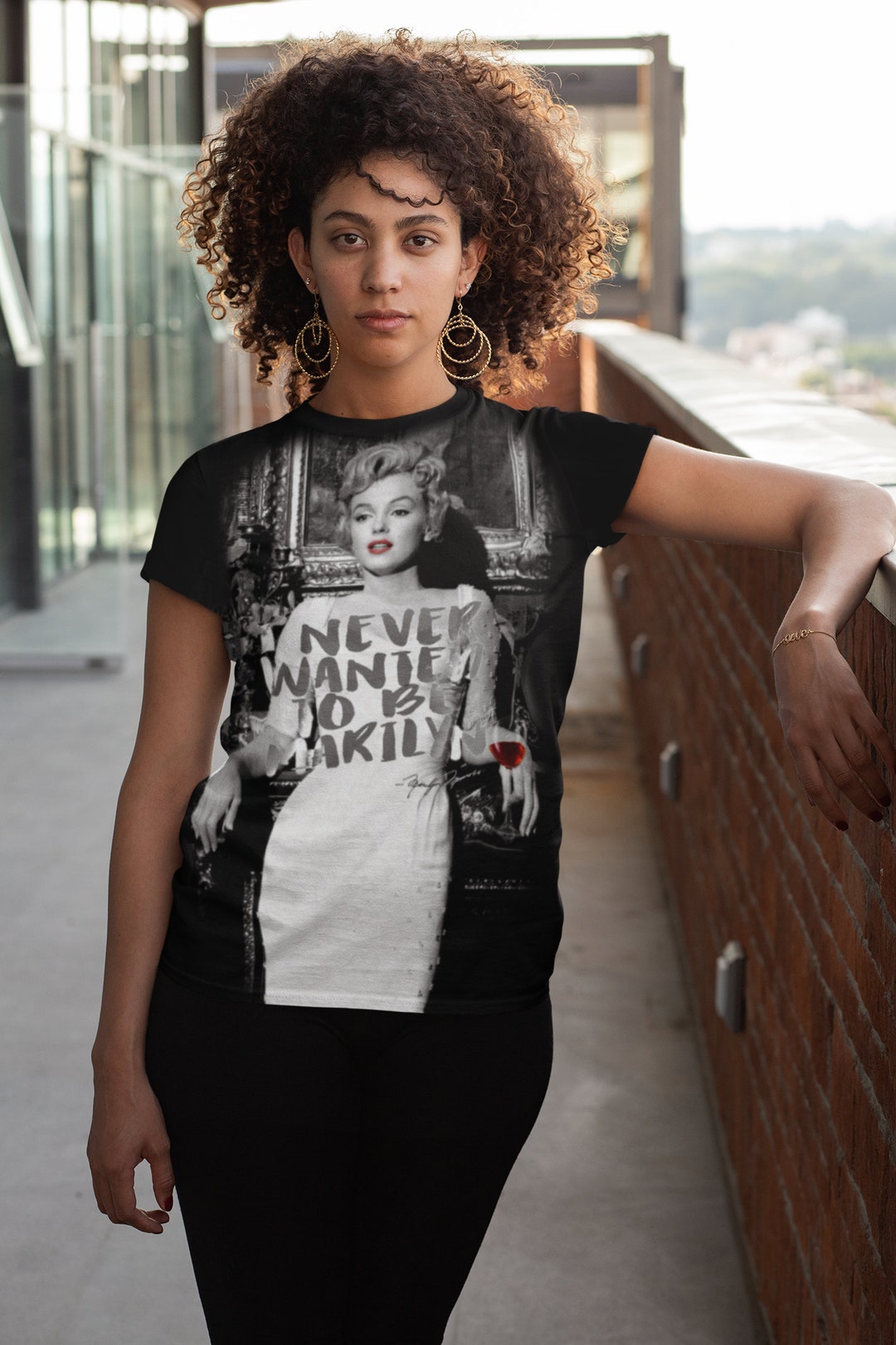 Marilyn Monroe Iconic All Over Print T-shirt Vintage Marilyn - Etsy