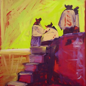 Hopi Sunset, Print from an Original Oil Painting, Southwest Art, New Mexico Painting, Fine Art Prints, Wall Art, New Mexico Decor,