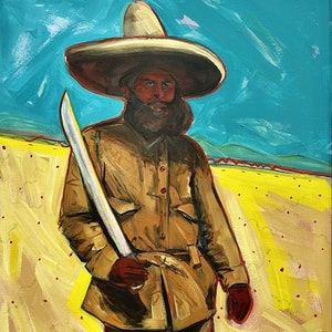 The Storm Is Coming. Print from an Original Oil Painting, Mexican History, Mexican Art, Mexican Revolution, Zapata, Mexican Decor, Wall Art