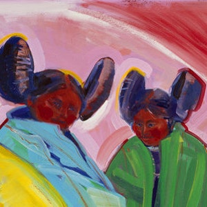 Hopi Prying Eyes, Print from an Original Oil Painting, Southwest Art, New Mexico Painting, Indians, Wall Art, New Mexico Decor