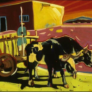 Slow and Steady, Print from an Original Oil Painting, Southwest Art, New Mexico Painting, Fine Art Prints, wall Art, New Mexico Decor
