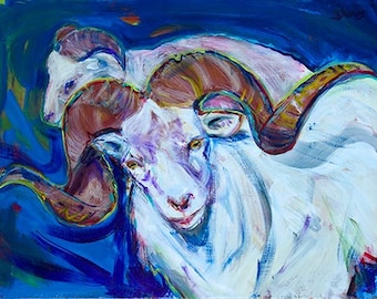 King George, An Original Oil Painting by Andrew Shows, New Mexico Painting, SW Art, New Mexico Decor, Wall Art, Oil on Board, SW Oils