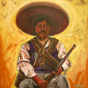 Der Geist des Generals Guataloupe Narvaez, Fine Art Prints, Mexikanische Revolution, Mexikanisches Dekor, Mexikanische Geschichte, Mexikanische Kunst, Wanddeko