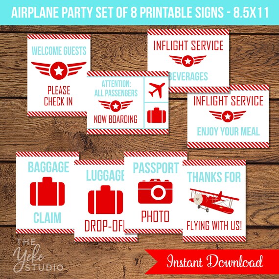 airplane-party-signs-airplane-birthday-party-now-boarding-etsy