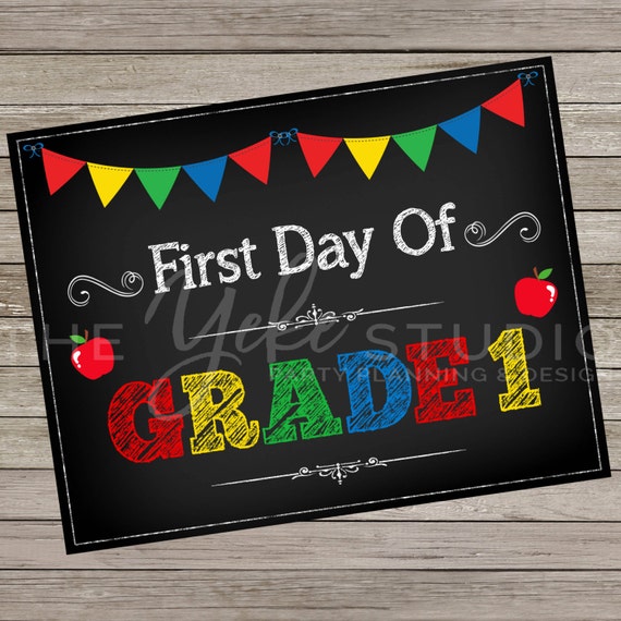 First Day of School Chalkboard Signs | Back to School | First Day of Daycare | Printable Il_570xn