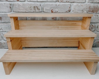 Unfinished Wood Soap or Product Display Shelf, craft show display, vendor display, farmstand display, farm stand display