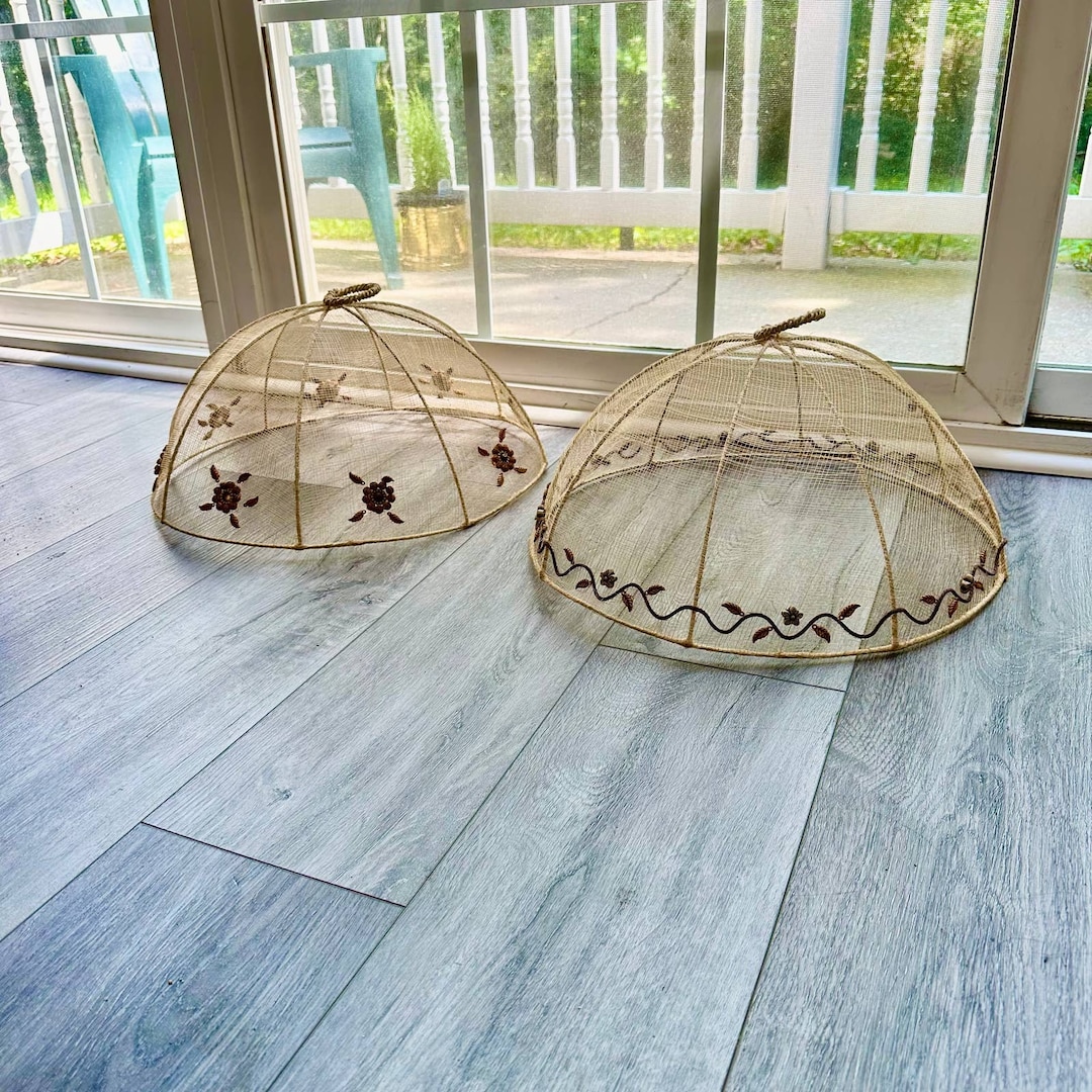 Boho Cottage Core Natural Beaded Food Cover for Dinnerware Etsy