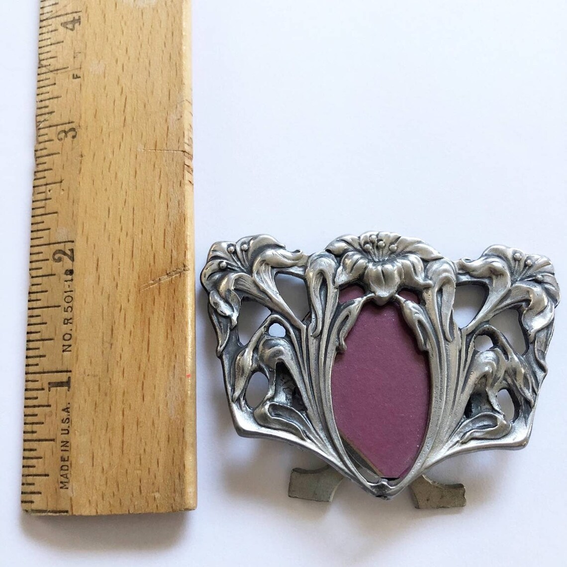 Signed h fine pewter picture small Frame Etsy