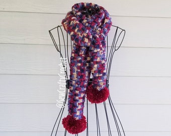 Our Heritage Pom Pom Scarf [Ready to Ship]